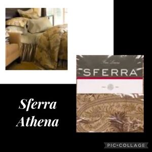 Sferra Athena boudoir sham new chocolate